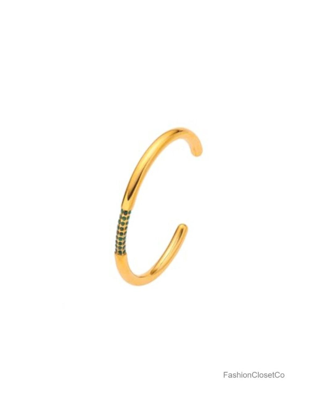 18K Gold Plated Minimalism Cuff Bangle Bracelet Adjustable Open Arm Cuff